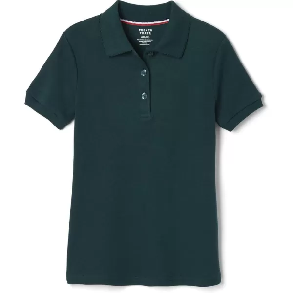 French Toast Girls' Short Sleeve Picot Collar Polo School Uniform Shirt 