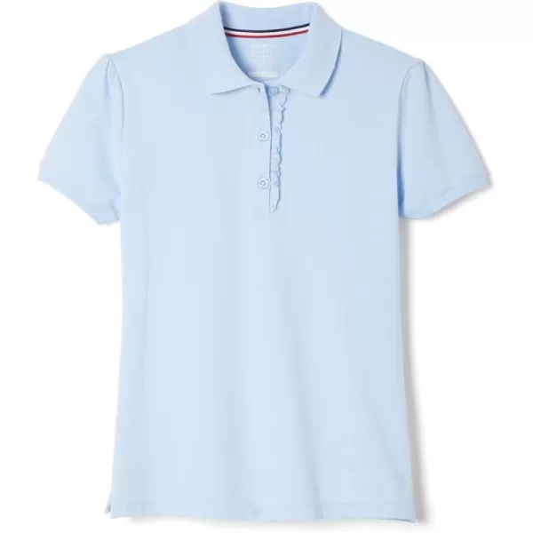 French Toast Girls' Short Sleeve Ruffle Polo