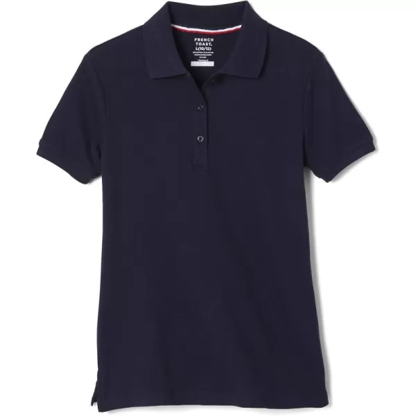 French Toast Girls' Short Sleeve Stretch Pique Polo Shirt