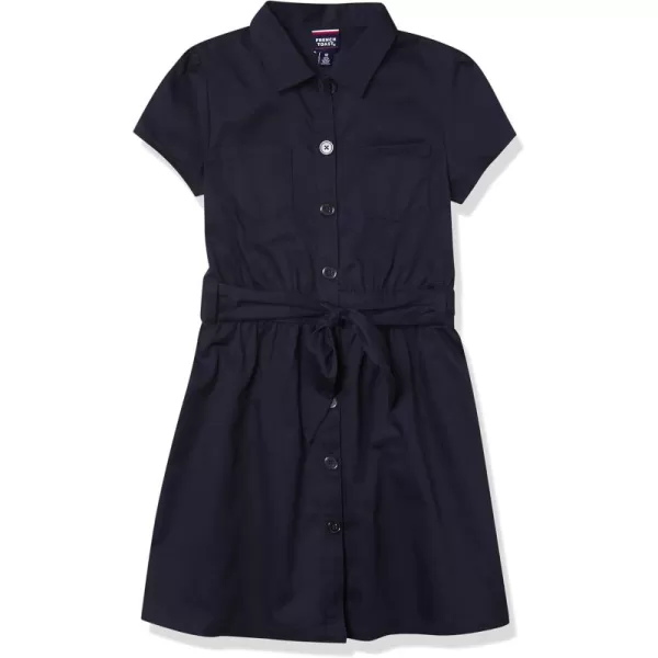 French Toast Girls' Twill Safari Shirtdress
