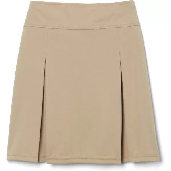 French Toast Little Girls' Kick Pleat Scooter, Khaki, 3T
