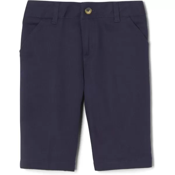 French Toast Women's Adjustable Waist Stretch Twill Bermuda Short