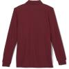 imageFrench Toast Boys Big Girls Long Sleeve Pique Polo Shirt Standard ampamp HuskyBurgundy