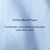 imageFrench Toast Boys Big Girls Long Sleeve Pique Polo Shirt Standard ampamp HuskyHeather Gray