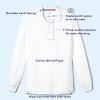 imageFrench Toast Boys Big Girls Long Sleeve Pique Polo Shirt Standard ampamp HuskyHeather Gray