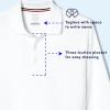 imageFrench Toast Boys Big Girls Long Sleeve Pique Polo Shirt Standard ampamp HuskyHeather Gray