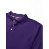 imageFrench Toast Boys Big Girls Long Sleeve Pique Polo Shirt Standard ampamp HuskyPurple