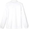 imageFrench Toast Boys Big Girls Long Sleeve Pique Polo Shirt Standard ampamp HuskyWhite