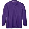 imageFrench Toast Boys Big Girls Long Sleeve Pique Polo Shirt Standard ampamp HuskyPurple
