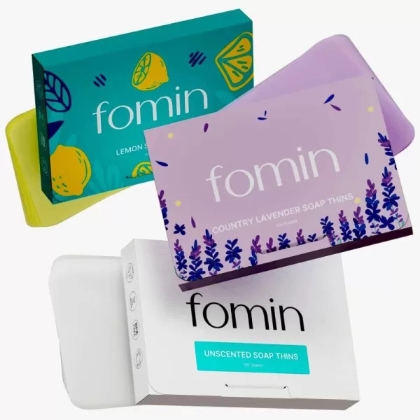 FOMIN  Antibacterial Paper Soap Sheets for Hand Washing  200 Sheets Rose Portable Travel Soap Sheets Dissolvable Camping Mini Soap Portable Hand Soap SheetsVariety Pack Lemon  Lavender  Unscented