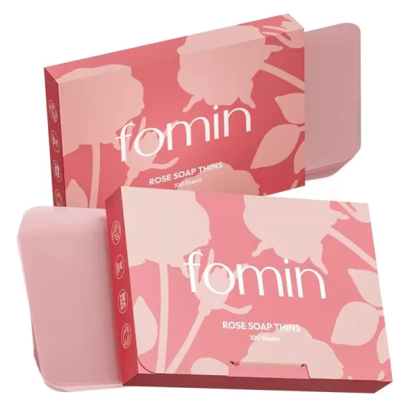 FOMIN  Antibacterial Paper Soap Sheets for Hand Washing  200 Sheets Rose Portable Travel Soap Sheets Dissolvable Camping Mini Soap Portable Hand Soap SheetsRose Pack of 2