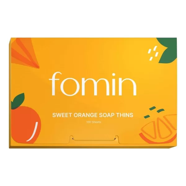 FOMIN  Antibacterial Paper Soap Sheets for Hand Washing  200 Sheets Rose Portable Travel Soap Sheets Dissolvable Camping Mini Soap Portable Hand Soap SheetsOrange Pack of 1