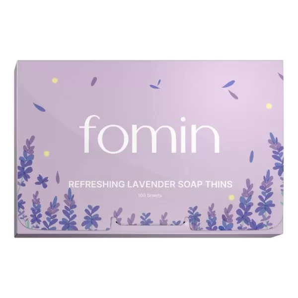 FOMIN  Antibacterial Paper Soap Sheets for Hand Washing  300 Sheets Orange Tea Tree Lavender Portable Travel Soap Sheets Dissolvable Camping Mini Soap Portable Hand Soap SheetsLavender Pack of 1