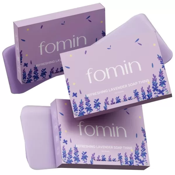 FOMIN  Antibacterial Paper Soap Sheets for Hand Washing  300 Sheets Orange Tea Tree Lavender Portable Travel Soap Sheets Dissolvable Camping Mini Soap Portable Hand Soap SheetsLavender Pack of 3