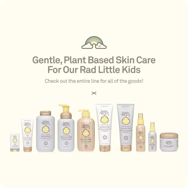 Baby Bum Conditioning Detangler Spray  LeaveIn Conditioner Treatment with Soothing Coconut Oil Natural Fragrance  Gluten Free and Vegan  4 FL OZ4 Fl Oz Pack of 2