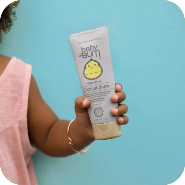 Baby Bum Monoi Coconut Balm  Natural Multipurpose Moisturizing Coconut Oil for Sensitive Skin with Shea and Cocoa Butter Natural Fragrance  Gluten Free and Vegan  3 Oz3 Ounce Pack of 1