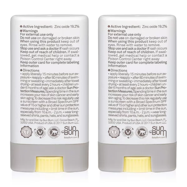 Sun Bum Baby SPF 50 Sunscreen Stick Mineral RollOn UVAUVB Face and Body Protection for Sensitive Skin Fragrance Free Travel Size Unscented 045 OzFace Stick