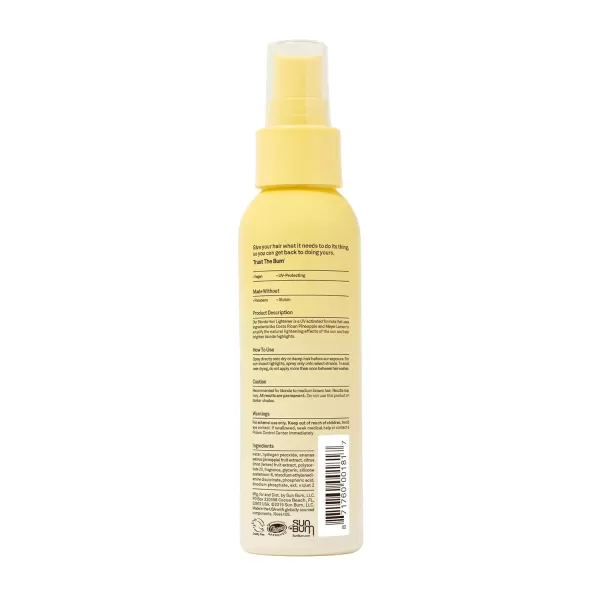 Sun Bum Blonde Formula Hair Lightener Spray Banana Scent 4 oz For Blonde to Medium Brown Hair Types Color Treated Cruelty FreeBlonde Hair Lightener
