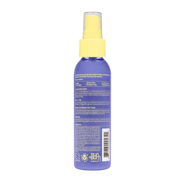 Sun Bum Blonde Tone Enhancer  Paraben Gluten and Cruelty Free Purple Leave In Treatment for Blondes  4 oz4 Fl Oz Pack of 1