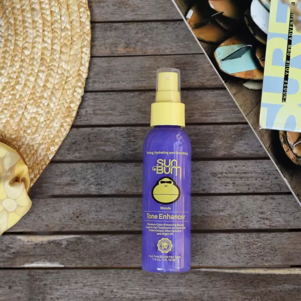 Sun Bum Blonde Tone Enhancer  Paraben Gluten and Cruelty Free Purple Leave In Treatment for Blondes  4 oz4 Fl Oz Pack of 1