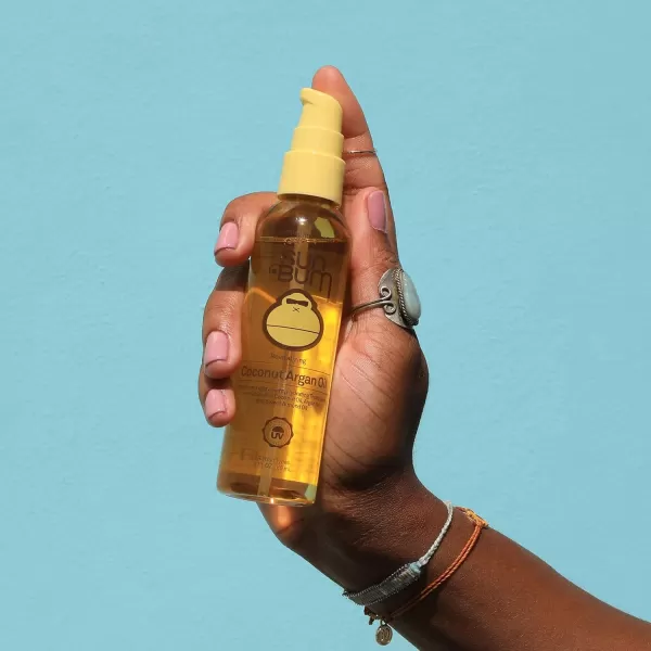 Sun Bum Coconut Argan Oil  Vegan and Cruelty Free Protecting and Strengthening Oil for All Hair Types  3 oz
