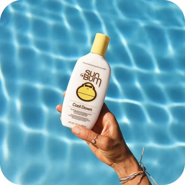 Sun Bum Cool Down Aloe Vera Gel  Vegan After Sun Care with Cocoa Butter to Soothe and Hydrate Sunburn Pain Relief  8 oz1 Pound Pack of 1