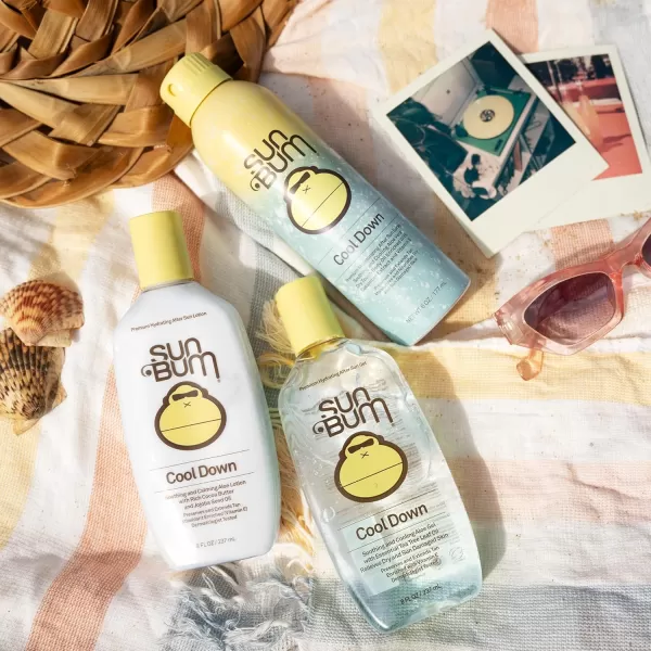 Sun Bum Cool Down Aloe Vera Gel  Vegan After Sun Care with Cocoa Butter to Soothe and Hydrate Sunburn Pain Relief  8 oz8 Fl Oz Pack of 1
