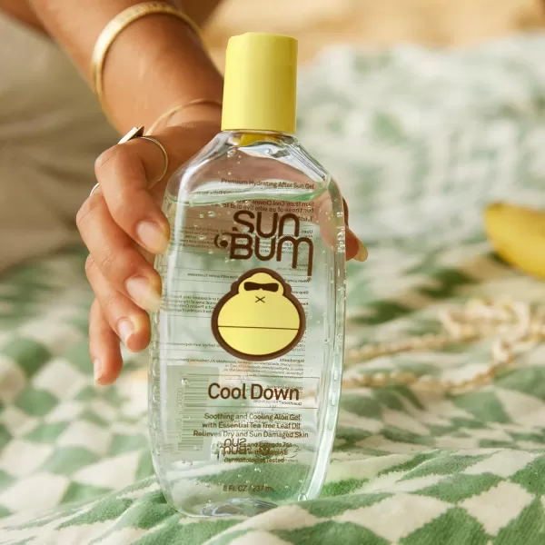 Sun Bum Cool Down Aloe Vera Gel  Vegan After Sun Care with Cocoa Butter to Soothe and Hydrate Sunburn Pain Relief  8 oz8 Fl Oz Pack of 1