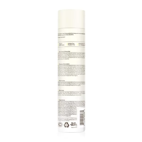 Sun Bum Curls Conditioner  Vegan and Cruelty Free Moisturizing Hair Treatment for Wavy and Curly Hair  10 oz10 Fl Oz Pack of 2
