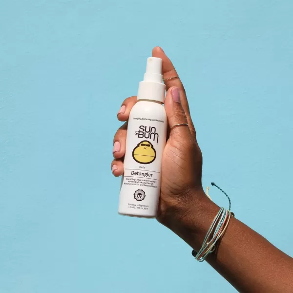 Sun Bum Curls Detangler  Vegan and Cruelty Free Moisturizing Hair Treatment for Wavy and Curly Hair  4 oz4 Fl Oz Pack of 1