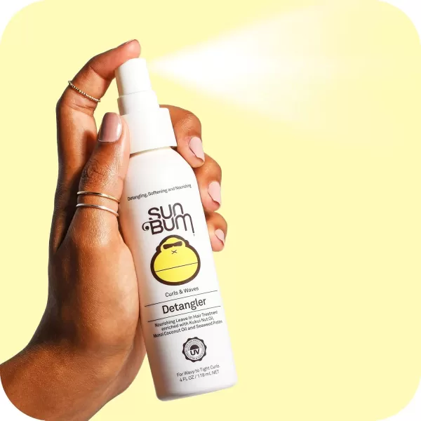 Sun Bum Curls Detangler  Vegan and Cruelty Free Moisturizing Hair Treatment for Wavy and Curly Hair  4 oz8 Fl Oz Pack of 1