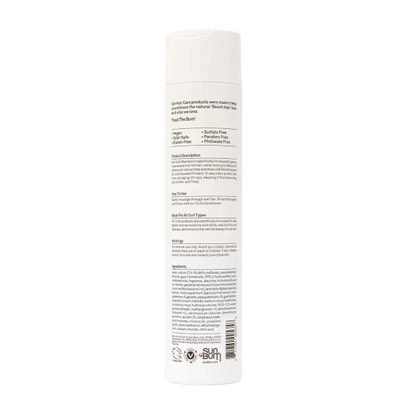 Sun Bum Curls Shampoo  Vegan and Cruelty Free Moisturizing Hair Wash for Wavy and Curly Hair  10 oz10 Fl Oz Pack of 1