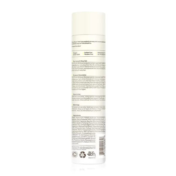 Sun Bum Curls Shampoo  Vegan and Cruelty Free Moisturizing Hair Wash for Wavy and Curly Hair  10 oz10 Fl Oz Pack of 2