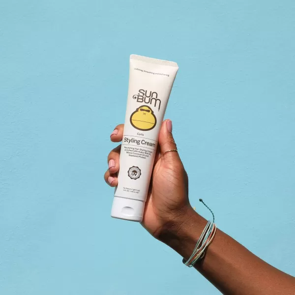 Sun Bum Curls Styling Cream  Vegan and Cruelty Free Moisturizing Hair Treatment for Wavy and Curly Hair  5 ozStyling Cream
