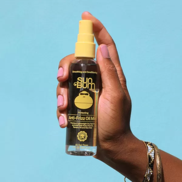 Sun Bum Protecting AntiFrizz Oil Mist  Vegan and Cruelty Free Moisturizing Hair Protector Spray for All Hair Types  3 ozNatural