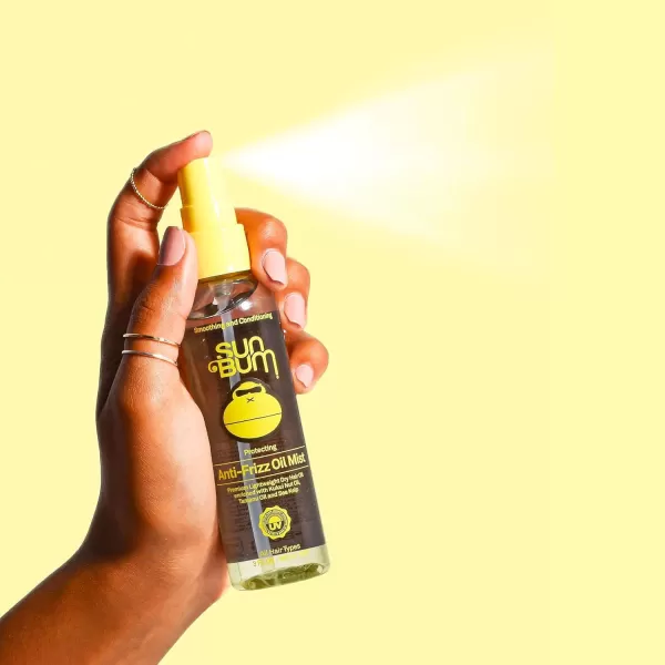 Sun Bum Protecting AntiFrizz Oil Mist  Vegan and Cruelty Free Moisturizing Hair Protector Spray for All Hair Types  3 ozNatural