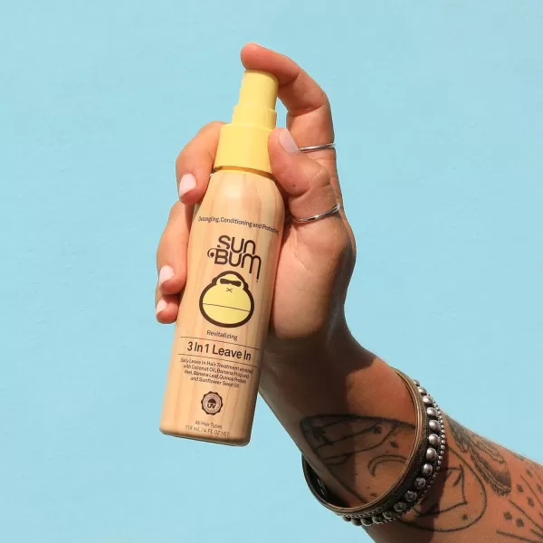 Sun Bum Revitalizing 3 in 1 LeaveIn Conditioner Spray Detangler  Anti Frizz  Paraben and Gluten Free Vegan and Color Safe with UV Protection  4 oz1 Count