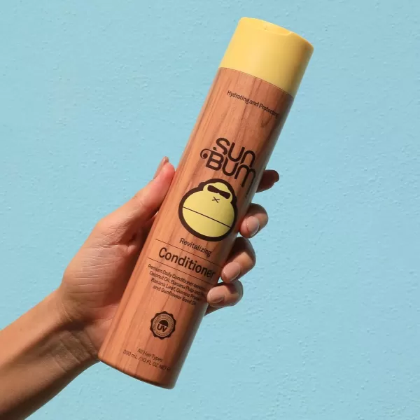 Sun Bum Revitalizing Conditioner Smoothing and Shine Enhancing Paraben Free Gluten Free Vegan UV Protection  Daily Conditioner for All Hair Types  10 oz bottle