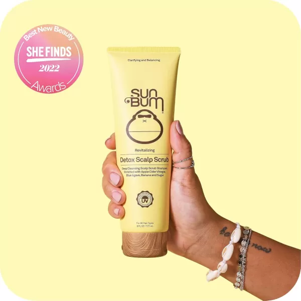 Sun Bum Revitalizing Detox Scalp Scrub  Vegan and Cruelty Free Moisturizing and Deep Cleansing and Exfoliating Hair Wash with Apple Cider Vinegar  6 oz