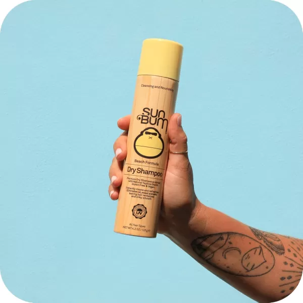 Sun Bum Revitalizing Dry Shampoo  Hair Refreshing Texture and Volumizing Spray  Paraben Free Oil Free Gluten Free Vegan  42 OZ Bottle