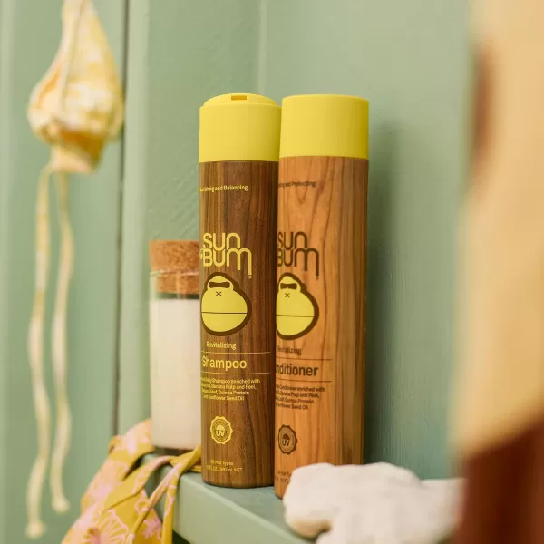 Sun Bum Revitalizing Shampoo  Vegan and Cruelty Free Hydrating Moisturizing and Shine Enhancing Hair Wash  10 oz