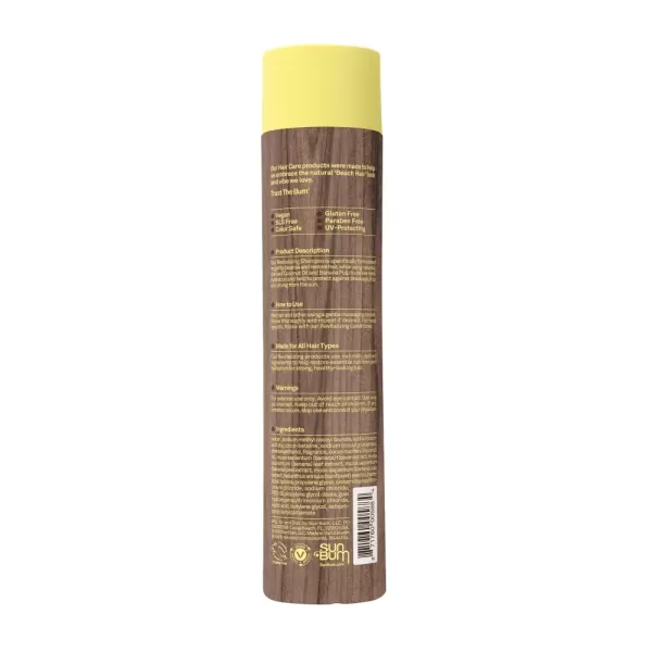 Sun Bum Revitalizing Shampoo  Vegan and Cruelty Free Hydrating Moisturizing and Shine Enhancing Hair Wash  10 oz