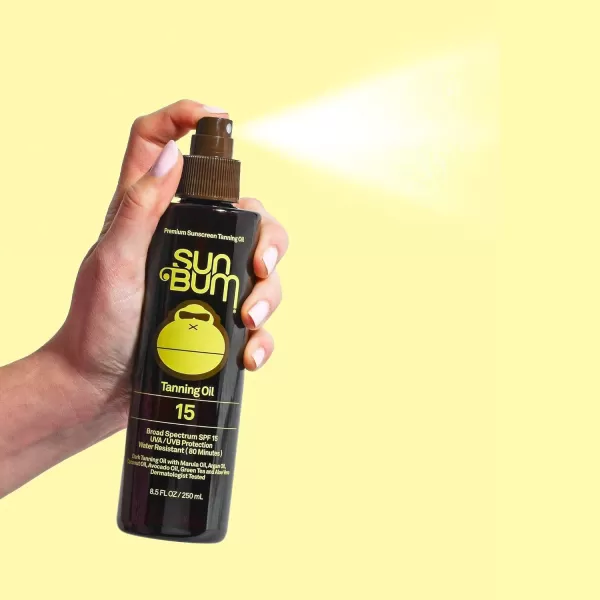 Sun Bum SPF 15 Moisturizing Tanning Oil  Vegan and Hawaii 104 Reef Act Compliant Octinoxate ampamp Oxybenzone Free Broad Spectrum Moisturizing UVAUVB Sunscreen Tanning Oil  85 oz