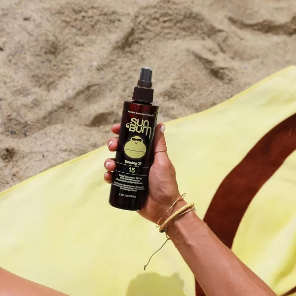 Sun Bum SPF 15 Moisturizing Tanning Oil  Vegan and Hawaii 104 Reef Act Compliant Octinoxate ampamp Oxybenzone Free Broad Spectrum Moisturizing UVAUVB Sunscreen Tanning Oil  85 oz