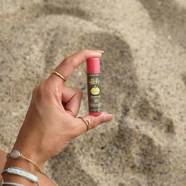 Sun Bum SPF 30 Sunscreen Lip Balm  Vegan and Cruelty Free Broad Spectrum UVAUVB Lip Care with Aloe and Vitamin E for Moisturized Lips  Watermelon Flavor 15 ozPomegranate