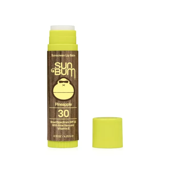 Sun Bum SPF 30 Sunscreen Lip Balm  Vegan and Cruelty Free Broad Spectrum UVAUVB Lip Care with Aloe and Vitamin E for Moisturized Lips  Watermelon Flavor 15 ozPineapple