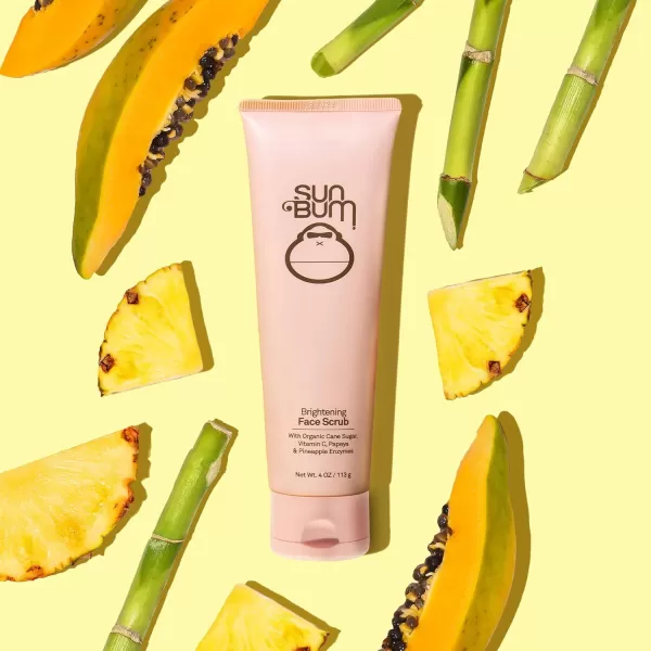 Sun Bum Skin Care Brightening Face Scrub  Vegan and Cruelty Free Exfoliating and Smoothing Scrub with Vitamin C  4 oz