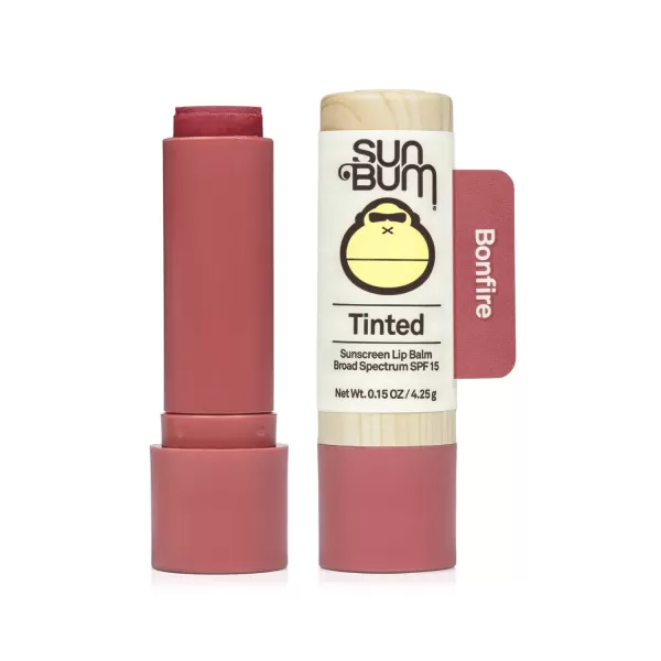 Sun Bum Tinted Lip Balm Raisin Hell  SPF 15  UVAUVB Broad Spectrum Protection  Sensitive Skin Safe  Hypoallergenic Paraben Free  Ozybenzone Free  015 OzBonfire