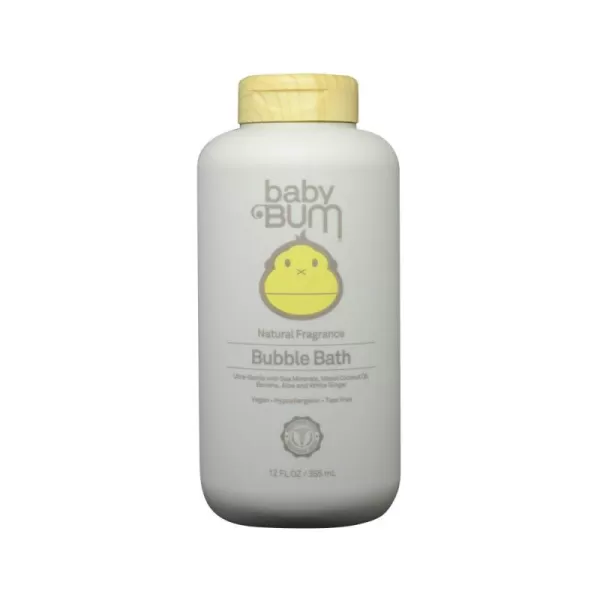 Baby Bum Bubble Bath  Tear Free Foaming Bubble Bath for Sensitive Skin with White Ginger Natural Fragrance  Gluten Free and Vegan  12 FL OZ