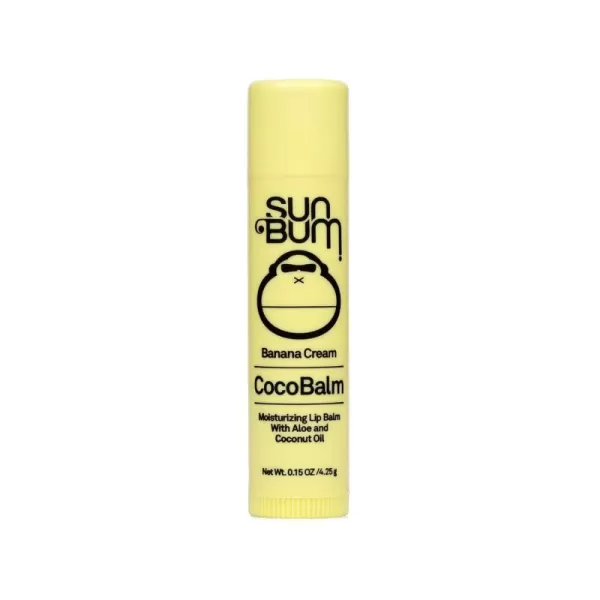 Sun Bum Banana Cream Cocobalm  Hydrating Lip Balm with Aloe  Hypoallergenic Paraben Free Silicone Free 015oz Stick